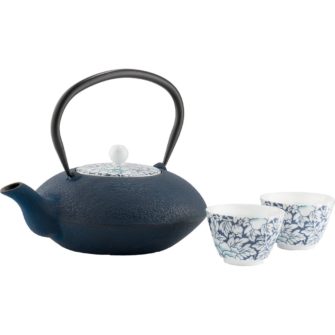 Bredemeijer Teekanne Yantai blau mit Tassen