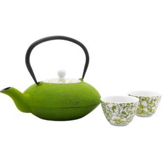 Bredemeijer Teekanne Yantai grün mit Tassen