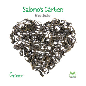TeaLaVie Teeherz mit Beschriftung Grüner Tee Salomon Gärten 1080